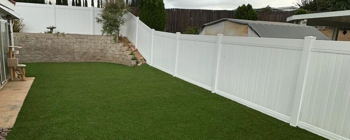 Vinyl Fencing, Corona Artificial Grass & Pavers